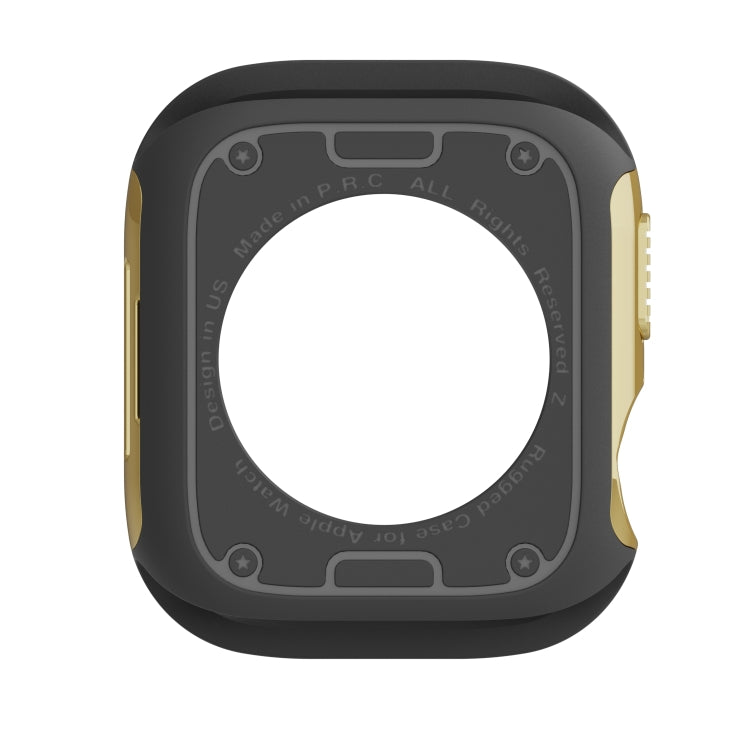 For Apple Watch Series 6 / 5 / 4 / SE 40mm 2-in-1 PC Hybrid TPU Armor Watch Case(Gold) - Watch Cases by PMC Jewellery | Online Shopping South Africa | PMC Jewellery