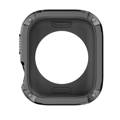 For Apple Watch Series 6 / 5 / 4 / SE 44mm 2-in-1 PC Hybrid TPU Armor Watch Case(Black) - Watch Cases by PMC Jewellery | Online Shopping South Africa | PMC Jewellery