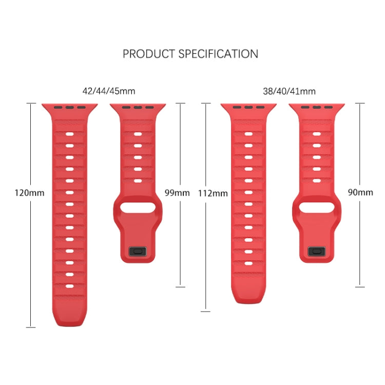 For Apple Watch 5 40mm Dot Texture Fluororubber Watch Band(Starlight) - Watch Bands by PMC TechLife | Online Shopping South Africa | PMC TechLife