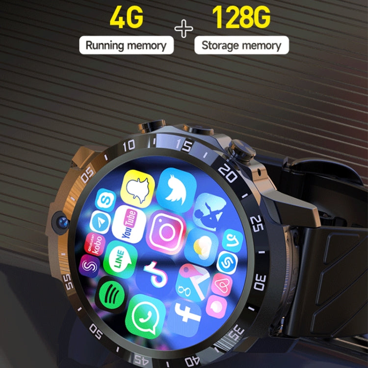 MT27 4G+64G 1.6 inch IP67 Waterproof 4G Android 8.1 Smart Watch Support Heart Rate / GPS, Type:Leather Band - Android Watch by PMC Jewellery | Online Shopping South Africa | PMC Jewellery