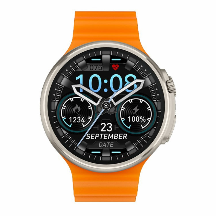 V3 Ultra Max 1.6 inch TFT Round Screen Smart Watch Supports Voice Calls/Blood Oxygen Monitoring(Orange) - Smart Watches by PMC Jewellery | Online Shopping South Africa | PMC Jewellery