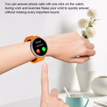 V3 Ultra Max 1.6 inch TFT Round Screen Smart Watch Supports Voice Calls/Blood Oxygen Monitoring(Orange) - Smart Watches by PMC Jewellery | Online Shopping South Africa | PMC Jewellery