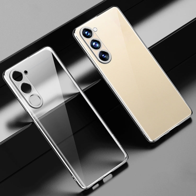 For Samsung Galaxy S23 5G SULADA Shockproof Plating TPU Transparent Phone Case(Silver) - Galaxy S23 5G Cases by SULADA | Online Shopping South Africa | PMC TechLife