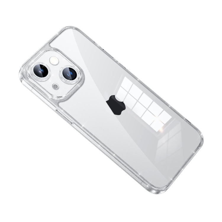 For iPhone 14 Plus SULADA Glittery TPU + Tempered Glass Phone Case(Transparent) - iPhone 14 Plus Cases by SULADA | Online Shopping South Africa | PMC TechLife | Buy Now Pay Later Mobicred