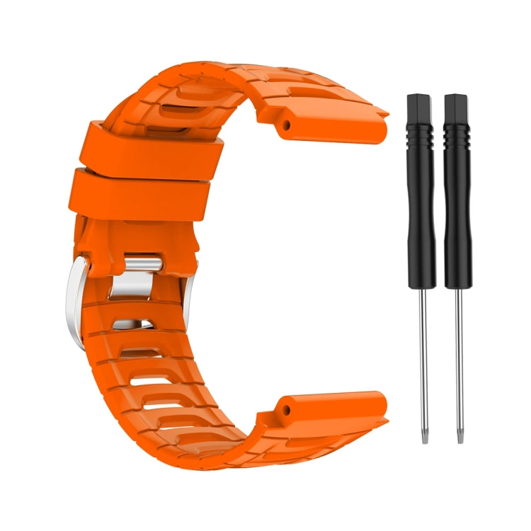 Compatible with Garmin Compatible witherunner 920XT Solid Color Silicone Replacement Watch Band(Orange) - free shipping - PMC TechLife - Order now!