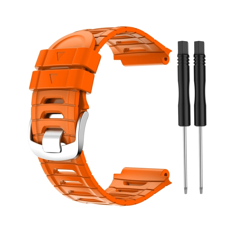 Compatible with Garmin Compatible witherunner 920XT Solid Color Silicone Replacement Watch Band(Orange) - free shipping - PMC TechLife - Order now!