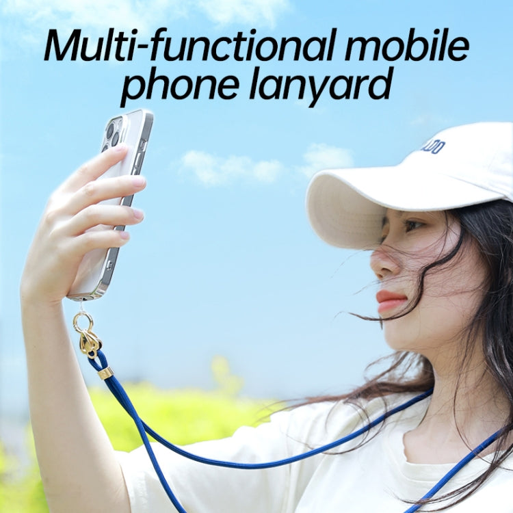 SULADA Multifunctional Universal Mobile Phone Love Lanyard(Orange Blue) - free shipping - PMC TechLife - Order now!