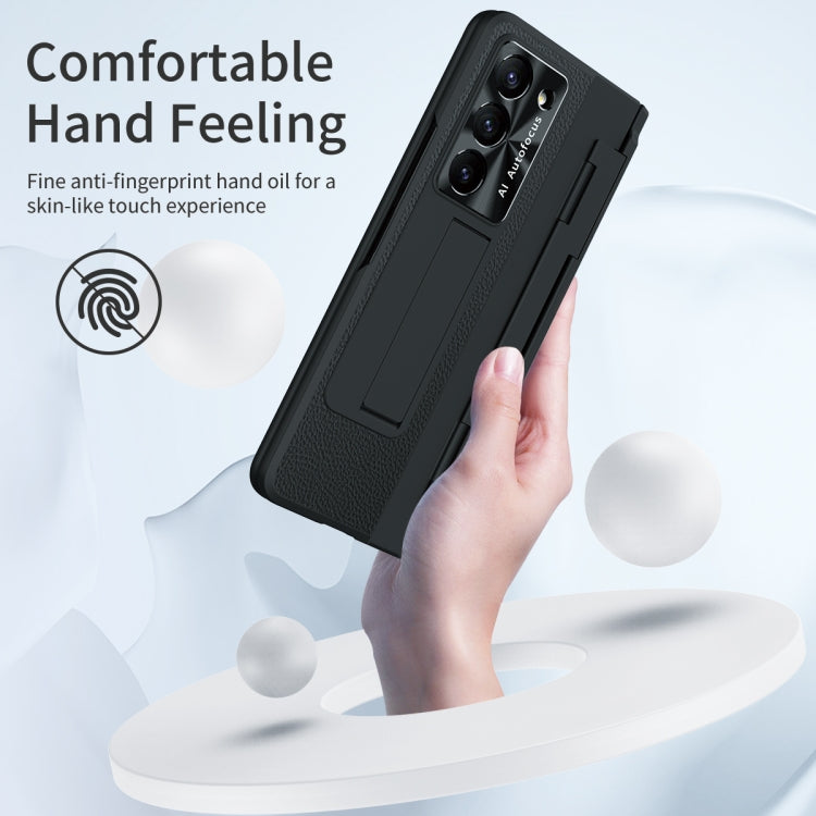 For Samsung Galaxy Z Fold5 5G Integrated Full Coverage Pen Slot Folding Phone Case with Stylus(Black) - free shipping - PMC TechLife - Order now!