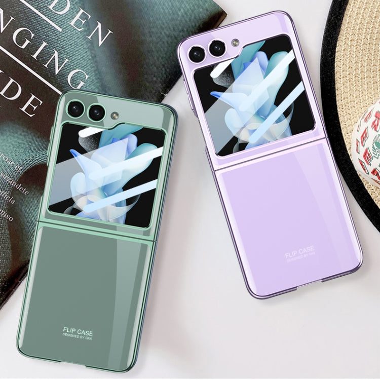For Samsung Galaxy Z Flip5 GKK Integrated Electroplating Full Coverage Phone Case(Green) - free shipping - PMC TechLife - Order now!