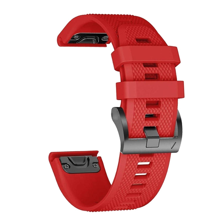 Compatible with Garmin Fenix 7S Pro 42mm Silicone Replacement Watch Band(Red) - Watch Bands by PMC TechLife | Online Shopping South Africa | PMC TechLife | Buy Now Pay Later Mobicred