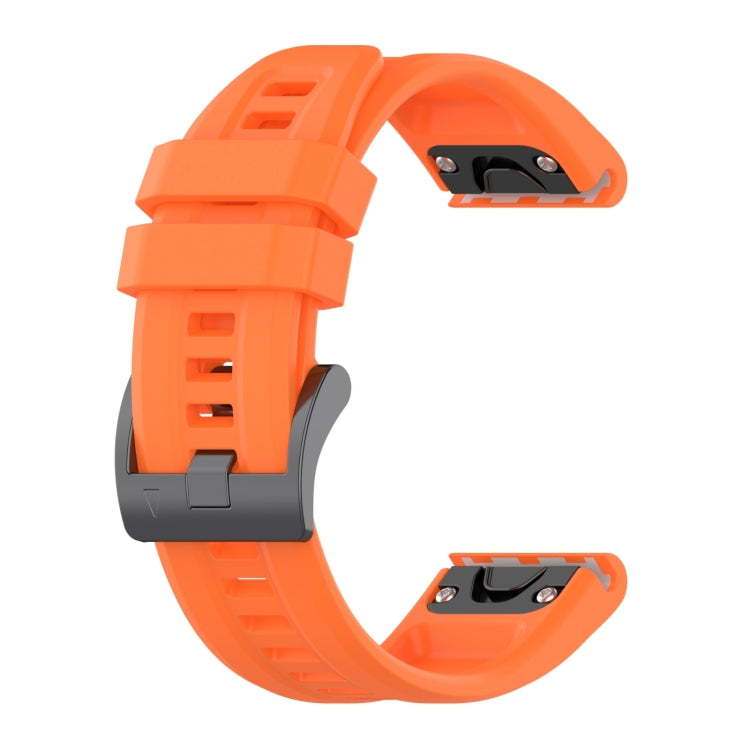 Compatible with Garmin Instinct 2X Solar Solid Color Silicone Watch Band(Orange) - Watch Bands by PMC TechLife | Online Shopping South Africa | PMC TechLife | Buy Now Pay Later Mobicred