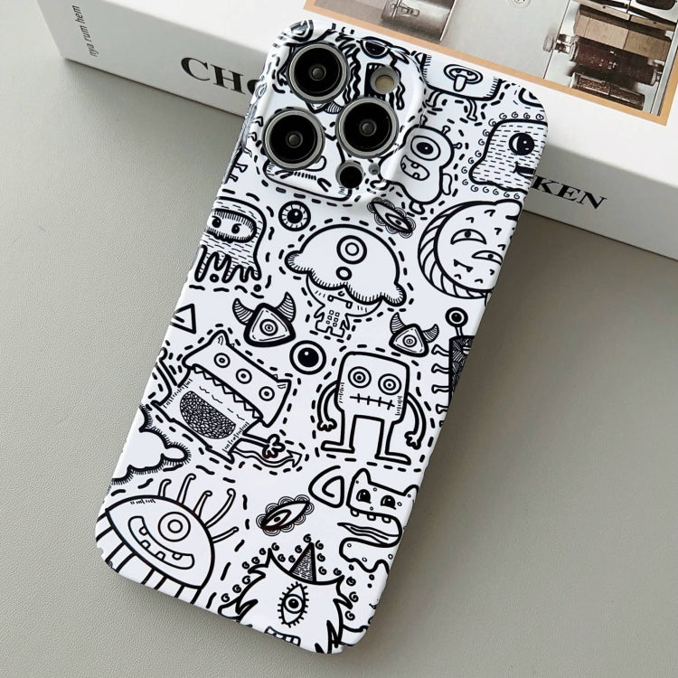 For iPhone 13 Pro Max Painted Pattern Precise Hole PC Phone Case(Block Monster) - iPhone 13 Pro Max Cases by PMC TechLife | Online Shopping South Africa | PMC TechLife