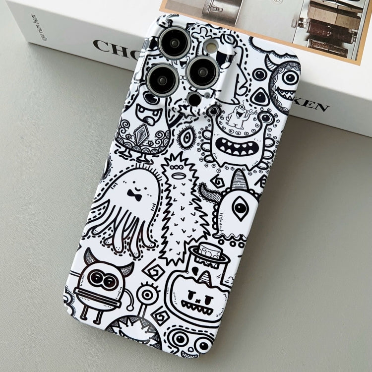 For iPhone 12 Pro Painted Pattern Precise Hole PC Phone Case(Bottle Monster) - iPhone 12 / 12 Pro Cases by PMC Jewellery | Online Shopping South Africa | PMC Jewellery