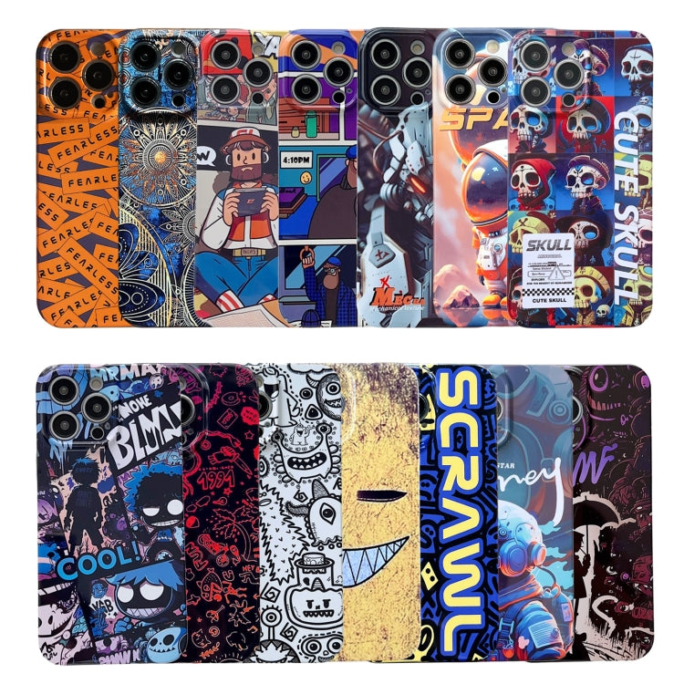 For iPhone 13 Pro Painted Pattern Precise Hole PC Phone Case(Block Monster) - iPhone 13 Pro Cases by PMC Jewellery | Online Shopping South Africa | PMC Jewellery