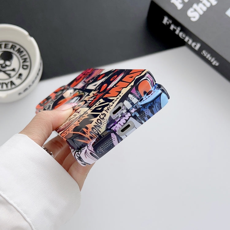 For iPhone XR Painted Pattern Precise Hole PC Phone Case(Abstract Flower) - More iPhone Cases by PMC TechLife | Online Shopping South Africa | PMC TechLife