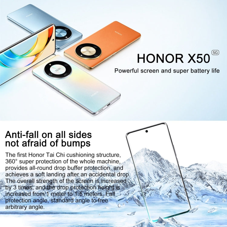 Honor X50 5G, 108MP Camera, 6.78 inch MagicOS 7.1.1 Snapdragon 6 Gen1 Octa Core up to 2.2GHz, Network: 5G, OTG, Not Support Google Play, Memory:8GB+256GB(Orange) - Honor by Huawei | Online Shopping South Africa | PMC Jewellery | Buy Now Pay Later Mobicred