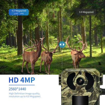 ESCAM QF380 4MP Network Solar PIR Alert Smart Wildlife Hunting Camera, 4G:EU Version(Camouflage) - Hunting Cameras by ESCAM | Online Shopping South Africa | PMC Jewellery | Buy Now Pay Later Mobicred