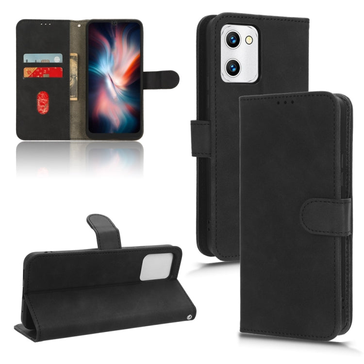 For UMIDIGI C2 / C1 / C1 Max Skin Feel Magnetic Flip Leather Phone Case(Black) - More Brand by PMC TechLife | Online Shopping South Africa | PMC TechLife | Buy Now Pay Later Mobicred