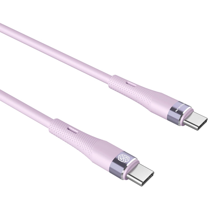 Nillkin 2.4A USB-C/Type-C to USB-C/Type-C Silicone Data Cable, Length: 1.2m(Purple) - USB-C & Type-C Cable by NILLKIN | Online Shopping South Africa | PMC Jewellery