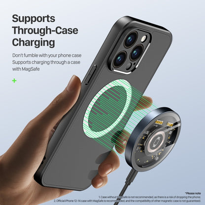 DUZZONA W13 15W Transparent MagSafe Magnetic Suction Wireless Charger - Wireless Charger by DUZZONA | Online Shopping South Africa | PMC Jewellery | Buy Now Pay Later Mobicred