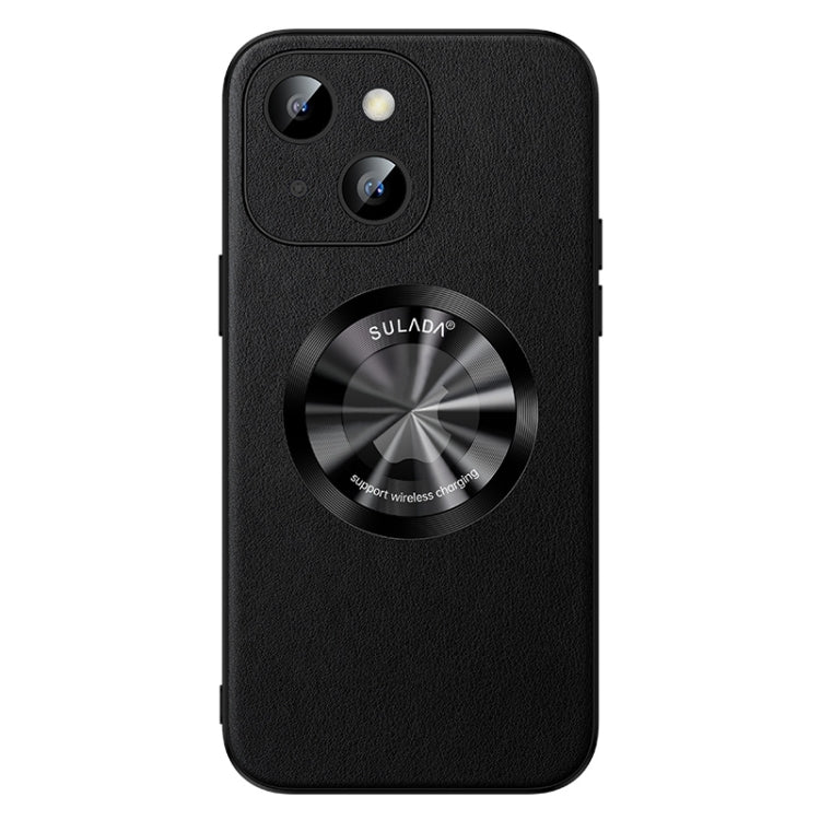 For iPhone 15 SULADA Microfiber Leather MagSafe Magnetic Phone Case(Black) - iPhone 15 Cases by SULADA | Online Shopping South Africa | PMC TechLife | Buy Now Pay Later Mobicred
