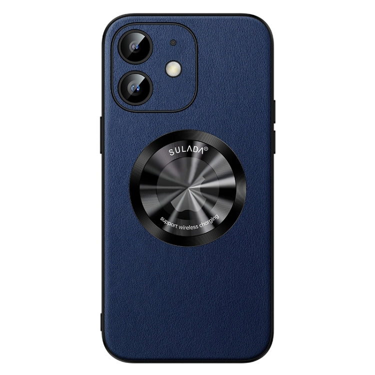For iPhone 12 SULADA Microfiber Leather MagSafe Magnetic Phone Case(Blue) - iPhone 12 / 12 Pro Cases by SULADA | Online Shopping South Africa | PMC TechLife | Buy Now Pay Later Mobicred