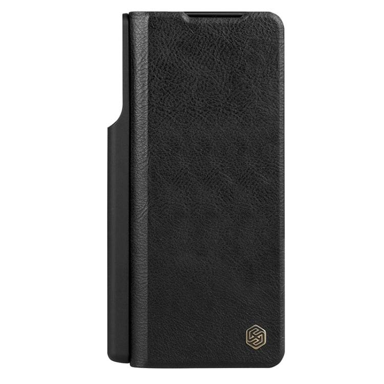 For Samsung Galaxy Z Fold5 NILLKIN QIN Series Pro Sliding Camera Cover Design Leather Phone Case(Black) - Galaxy Z Fold5 Cases by NILLKIN | Online Shopping South Africa | PMC Jewellery | Buy Now Pay Later Mobicred