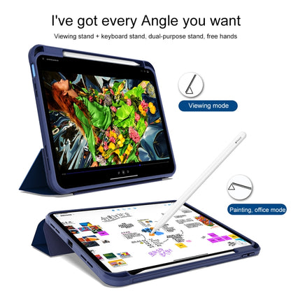 For iPad 10th Gen 10.9 2022 3-Fold Holder Armor Smart Leather Tablet Case(Royal Blue) - iPad 10th Gen 10.9 Cases by PMC Jewellery | Online Shopping South Africa | PMC Jewellery