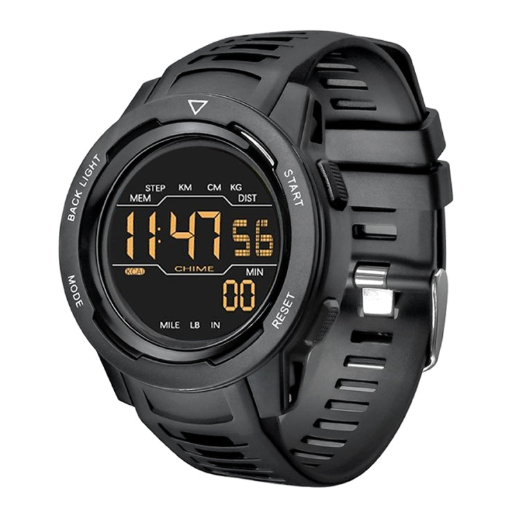 SPOVAN P100 LED Luminous Pedometer Multifunctional Sports Electronic Watch(Black) - LED Digital Watches by SPOVAN | Online Shopping South Africa | PMC Jewellery