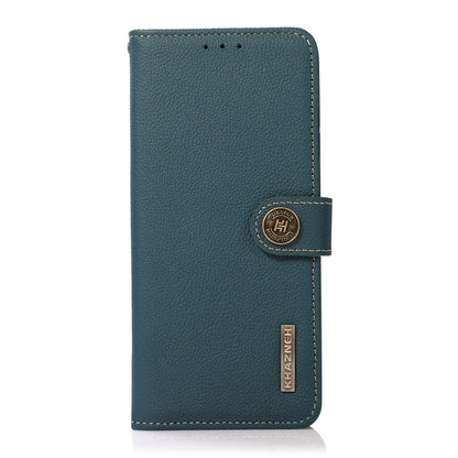 For Nokia G42 KHAZNEH Custer Genuine Leather RFID Phone Case(Green) - Nokia Cases by PMC Jewellery | Online Shopping South Africa | PMC Jewellery