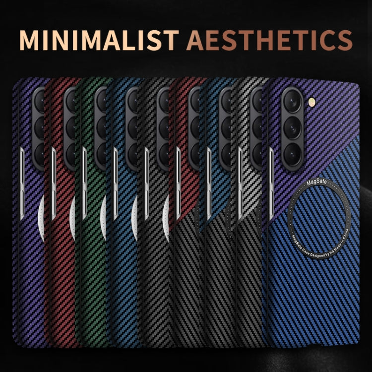 For Samsung Galaxy Z Fold5 Carbon Fiber Texture MagSafe Magnetic Phone Case(Black) - free shipping - PMC TechLife - Order now!