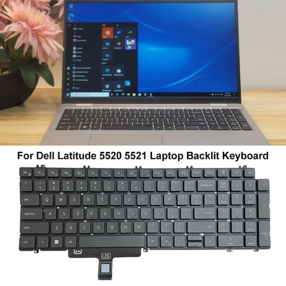 For Dell Latitude 5520 5521 Precision 3560 3561 US Version Backlight Laptop Keyboard(Black) - Dell Spare Parts by PMC Jewellery | Online Shopping South Africa | PMC Jewellery