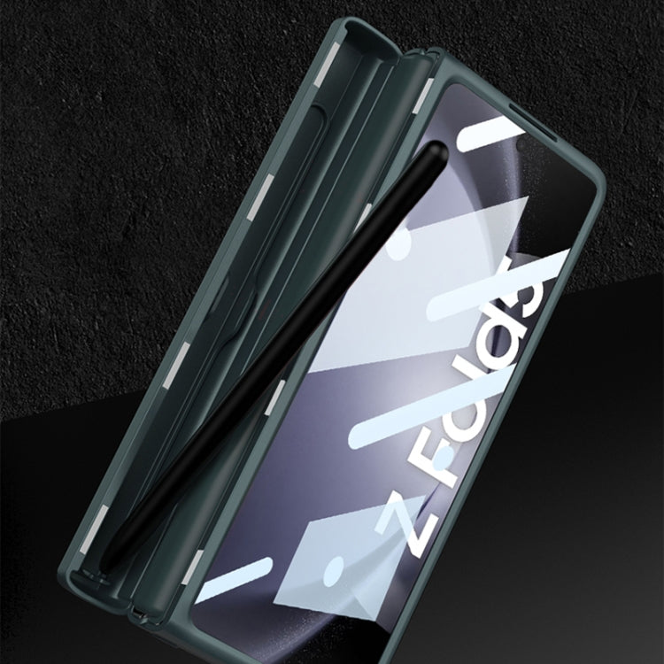 For Samsung Galaxy Z Fold5 GKK Magnetic Full Coverage Phone Flip Case with Pen Box(Green) - Galaxy Z Fold5 Cases by GKK | Online Shopping South Africa | PMC TechLife | Buy Now Pay Later Mobicred