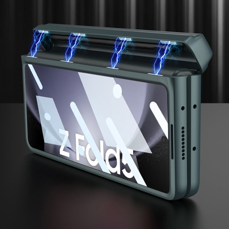 For Samsung Galaxy Z Fold5 GKK Integrated Magnetic Flip Plain Leather Phone Case with Pen Box(Black) - free shipping - PMC TechLife - Order now!