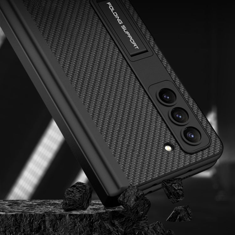 For Samsung Galaxy Z Fold5 GKK Magnetic Flip Plain Leather Phone Case with Pen Box(Cross Texture) - free shipping - PMC TechLife - Order now!