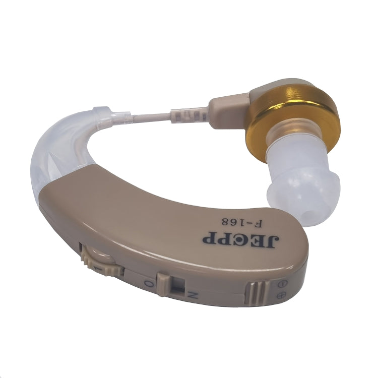 KAIXINWEI F-168 DC1.5V Earhook Hearing Aid Sound Amplifier(Khaki) - Hearing Aids by PMC Jewellery | Online Shopping South Africa | PMC Jewellery