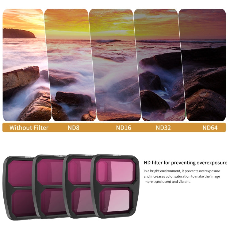 For DJI Air 3 STARTRC Drone Lens Filter, Lens:6 in 1 ND8/16/32/64 UV CPL - free shipping - PMC TechLife - Order now!