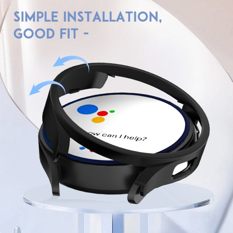 For Samsung Galaxy Watch 6 44mm Half-inclusive PC Watch Protective Case(Black) - Watch Cases by PMC TechLife | Online Shopping South Africa | PMC TechLife