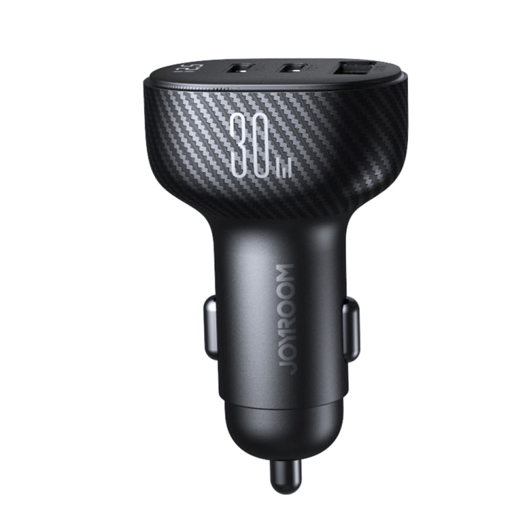 JOYROOM JR-CCD04 30W Dual PD + QC3.0 Ports Digital Display Car Charger(Black) - Car Charger by JOYROOM | Online Shopping South Africa | PMC Jewellery | Buy Now Pay Later Mobicred