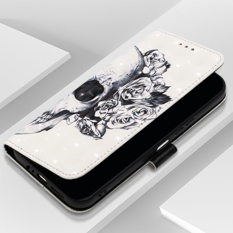 For Samsung Galaxy A15 3D Painting Horizontal Flip Leather Phone Case(Skull) - free shipping - PMC TechLife - Order now!