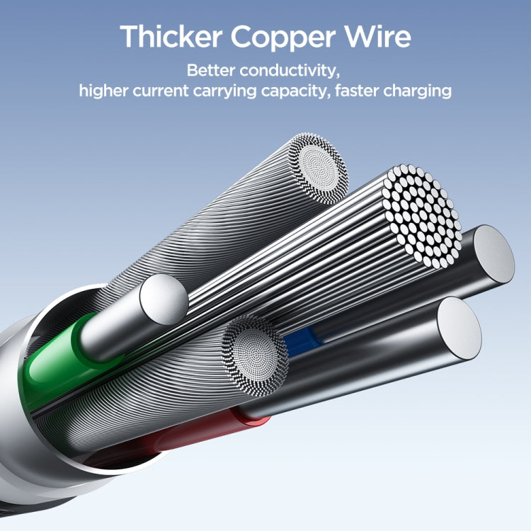 JOYROOM SA25-CL3 30W USB-C/Type-C to 8 Pin Fast Charge Data Cable, Length:1.2m(Black) - 2 in 1 Cable by JOYROOM | Online Shopping South Africa | PMC TechLife