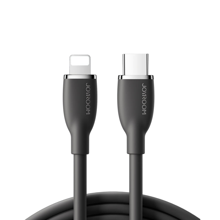 JOYROOM SA29-CL3 30W USB-C/Type-C to 8 Pin Liquid Silicone Fast Charging Data Cable, Length: 1.2m(Black) - 2 in 1 Cable by JOYROOM | Online Shopping South Africa | PMC Jewellery