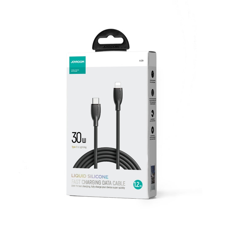 JOYROOM SA29-CL3 30W USB-C/Type-C to 8 Pin Liquid Silicone Fast Charging Data Cable, Length: 1.2m(Black) - 2 in 1 Cable by JOYROOM | Online Shopping South Africa | PMC TechLife | Buy Now Pay Later Mobicred
