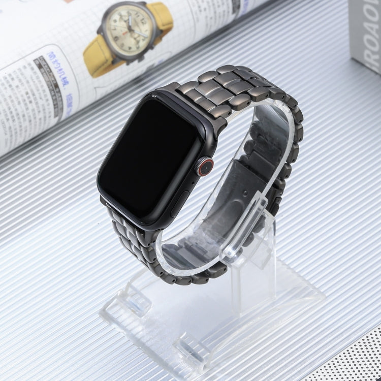 For Apple Watch Series 9 41mm Five Beads Titanium Steel Watch Band(Grey) - Watch Bands by PMC TechLife | Online Shopping South Africa | PMC TechLife
