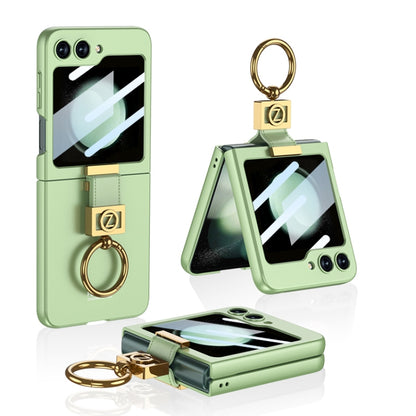 For Samsung Galaxy Z Flip5 GKK Ultra-thin Z Ring Holder PC Phone Case(Matcha Green) - Galaxy Z Flip5 Cases by GKK | Online Shopping South Africa | PMC Jewellery