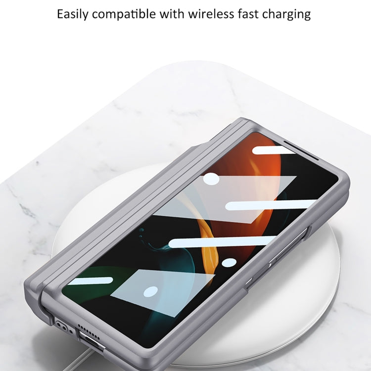 For Samsung Galaxy Z Fold2 GKK Integrated Folding Battle Shell PC Phone Case with Pen Box(Green) - free shipping - PMC TechLife - Order now!