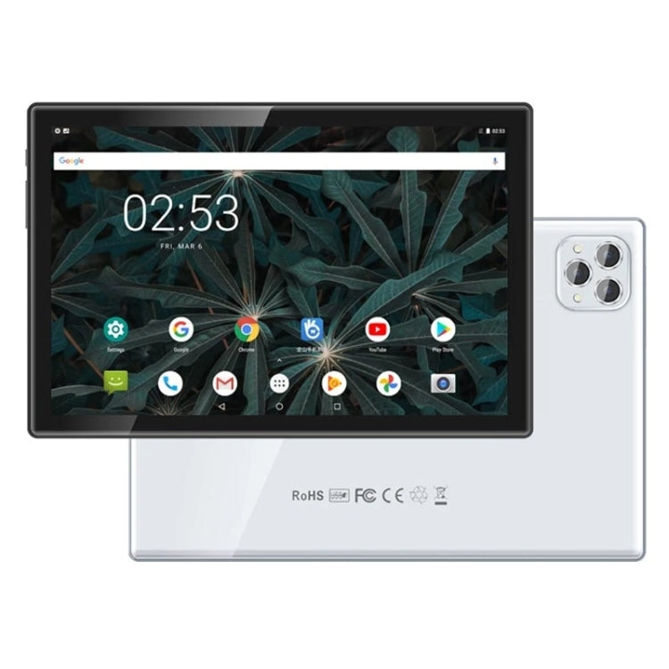 BDF P50 4G LTE Tablet PC 10.1 inch, 8GB+128GB, Android 11 MTK6755 Octa Core, Support Dual SIM, EU Plug(Silver) - BDF by BDF | Online Shopping South Africa | PMC Jewellery | Buy Now Pay Later Mobicred