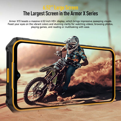 Ulefone Armor X13, 6GB+64GB, IP68/IP69K Rugged Phone, 6.52 inch Android 13 MediaTek Helio G36 Octa Core, Network: 4G, NFC, OTG(Some Orange) - Ulefone by Ulefone | Online Shopping South Africa | PMC Jewellery | Buy Now Pay Later Mobicred