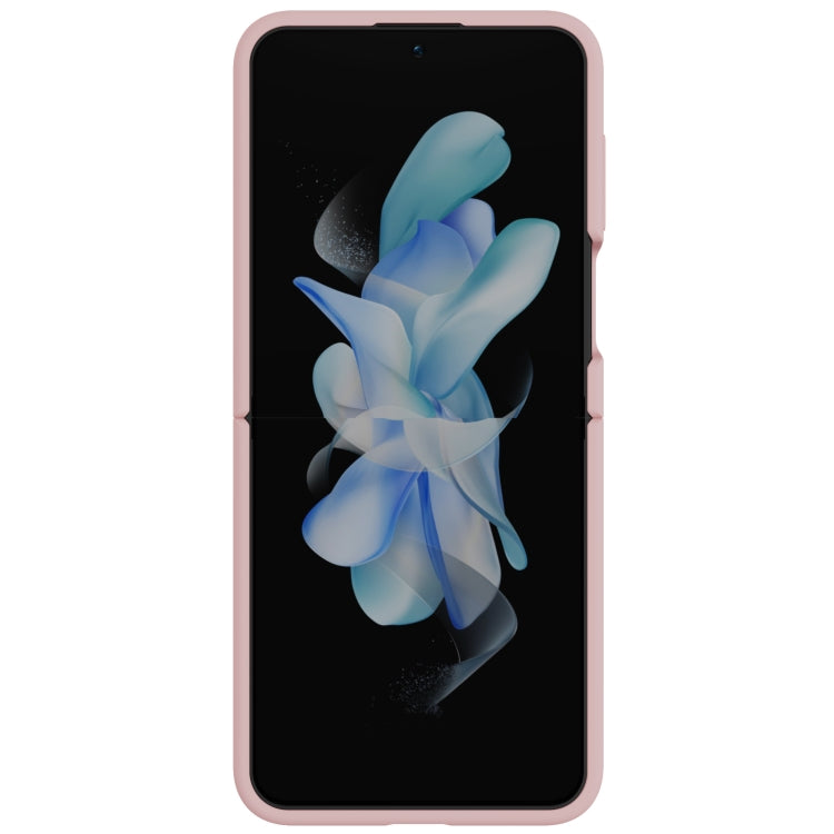 For Samsung Galaxy Z Flip5 NILLKIN Skin Feel Liquid Silicone Phone Case With Finger Strap(Pink) - Galaxy Z Flip5 Cases by NILLKIN | Online Shopping South Africa | PMC Jewellery | Buy Now Pay Later Mobicred