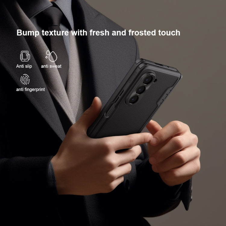 For Samsung Galaxy Z Fold5 NILLKIN Frosted Fold PC + TPU Phone Case with Holder(Green) - free shipping - PMC TechLife - Order now!